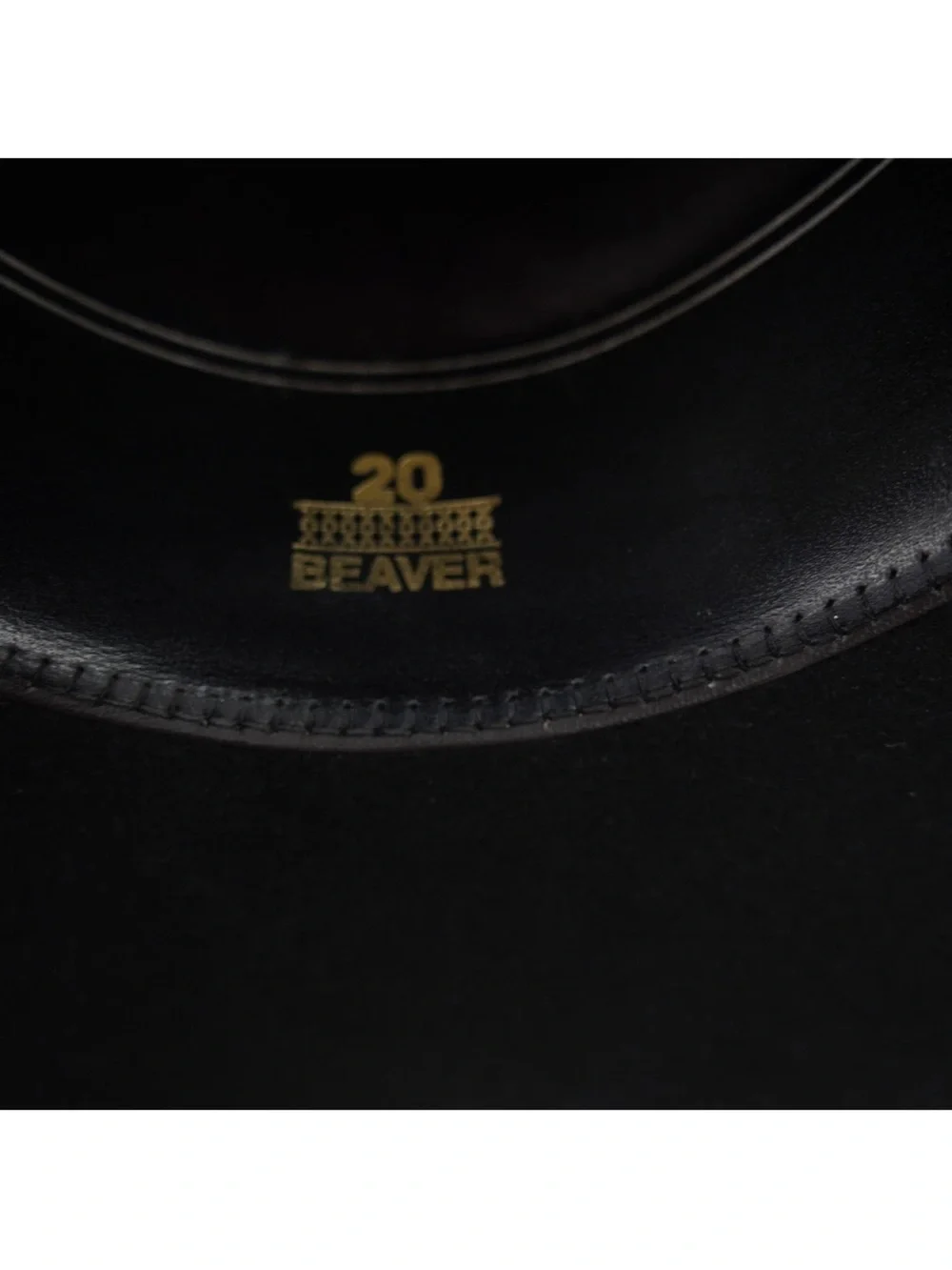 Vintage Resistol 2001 Black Gold 20x Beaver Western Hat Mens 6-7/8 Texas Made
